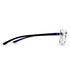 Sirts Rectangular Matte Black Blue EP2518 (Including Anti-Glare Lens)